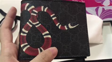 red gucci wallet replica|authentic Gucci snake wallet.